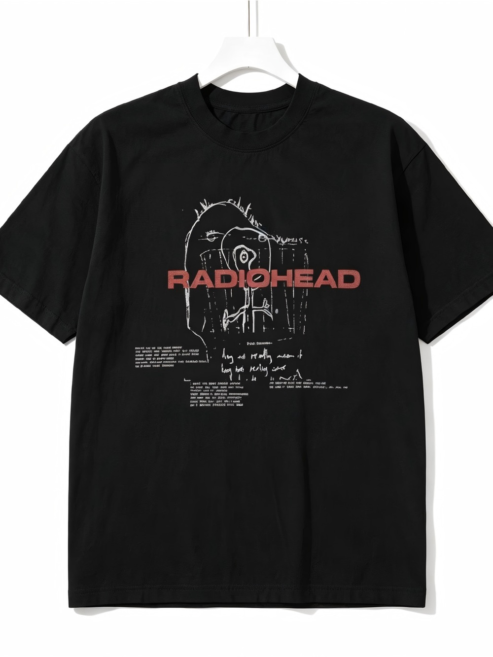 Vintage Radiohead Abstract Sketch Rock Band Graphic Womens Mens T-shirt Unisex